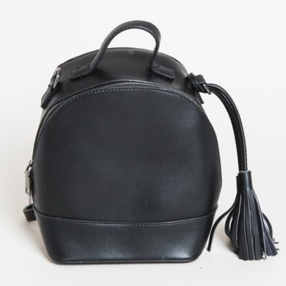 SO ADORABLE!  Vegan Mini-Backpack in Black - Picture 2 of 2